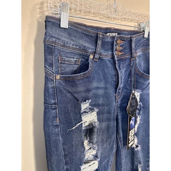 Thrill Jeans Better Booty Instantly Size 9 Juniors Jeans Distressed Casual - Picture 4 of 14